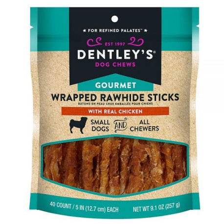 Chicken wrapped clearance rawhide sticks